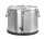 Isolierter tragbarer Behälter - mit Ablasshahn, HENDI, Profi Line, 50L, Silber, ⌀480x(H)380mm