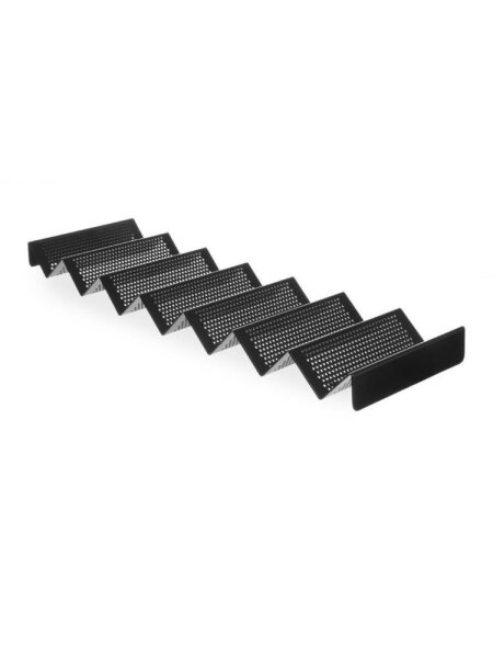 Brötchenhalter, perforiert, HENDI, Schwarz, 580x170x(H)40mm