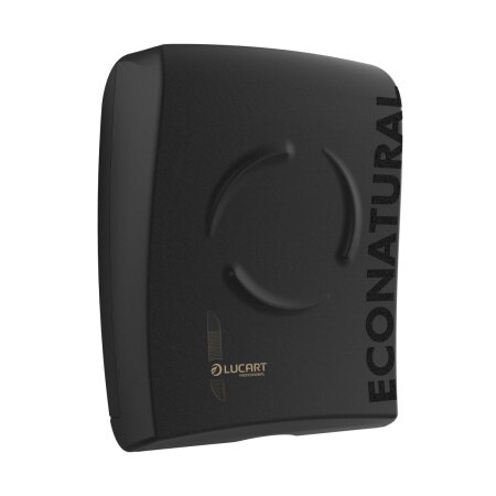 EcoNatural Flow Falthandtuchspender, 38 x 33 x 23 cm, Schwarz