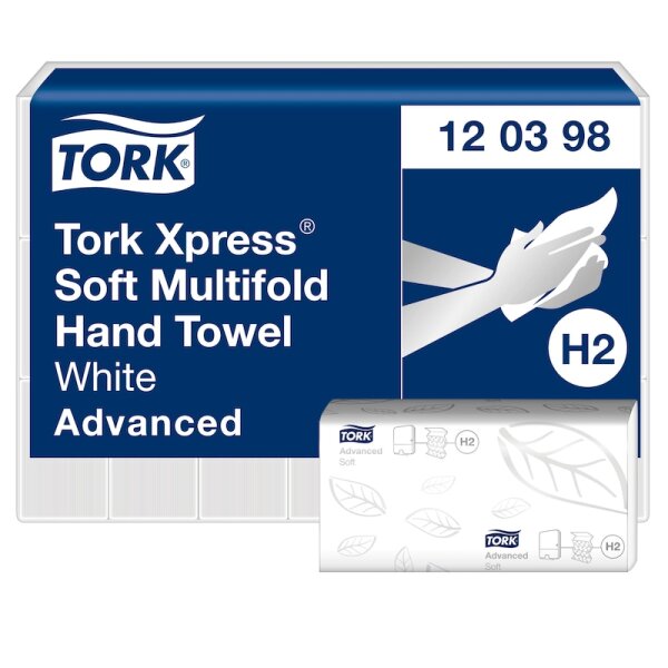 Tork H2 Xpress® weiche Multifold-Handtücher Weiß, 3.780 Stk.