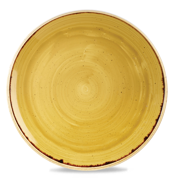 Churchill Stonecast Teller Coupe 32,4 cm, Mustard