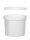 Eimer, HENDI, Druck-/Beschriftungsbereich: 645x160 mm, 5,8L, Weiß, ⌀260x(H)195mm