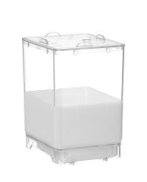 Milchbehälter mit Deckel, HENDI, 4,5L, Transparent, 150x173x(H)237mm, Rechteckig