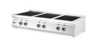 Induktionsherd, 6 Kochfelder, HENDI, 3x3.5 kW hobs &...