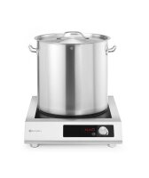 Induktionskochfeld 3500 H XXL, HENDI, 230V/3500W, 500x635x(H)125mm
