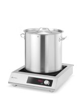 Induktionskochfeld 3500 H XXL, HENDI, 230V/3500W, 500x635x(H)125mm