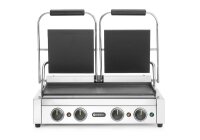 Kontaktgrill, Doppelgrill mit Timer, HENDI, Silber, 220-240V/3600W, 570x375x(H)216mm, Rechteckig