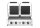 Kontaktgrill, Doppelgrill mit Timer, HENDI, Silber, 220-240V/3600W, 570x375x(H)216mm, Rechteckig