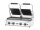 Kontaktgrill, Doppelgrill mit Timer, HENDI, Silber, 220-240V/3600W, 570x375x(H)216mm, Rechteckig