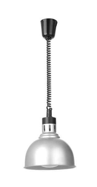 Höhenverstellbare Wärmelampe, kuppelförmig, HENDI, Silber, 230V/250W, ⌀250x(H)207mm