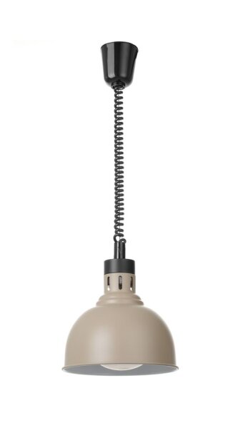 Höhenverstellbare Wärmelampe, kuppelförmig, HENDI, Beige, 230V/250W, ⌀250x(H)207mm