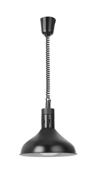 Höhenverstellbare Wärmelampe, glockenförmig, HENDI, Schwarz, 230V/250W, ⌀295x(H)207mm