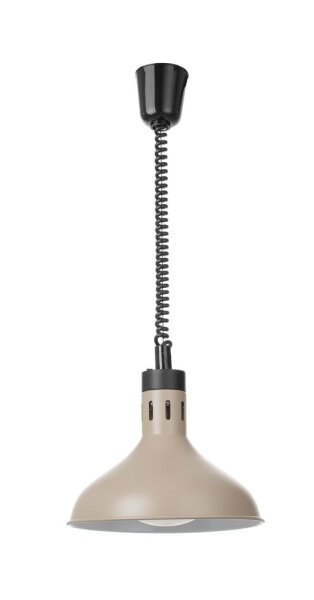 Höhenverstellbare Wärmelampe, glockenförmig, HENDI, Beige, 230V/250W, ⌀295x(H)207mm