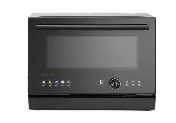 Mikrowelle, Multifunktionsgerät 4-in-1, 2350 W, 24,7 L, HENDI, Schwarz, 230V/2350W, 462x492x(H)338mm