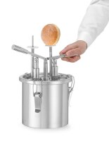 Donut-Füllspender, HENDI, 4,5L, Silber, 330x240x(H)390mm
