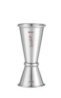 Jigger 20/40 ml, BarUp, 0,04L, Silber, ⌀42x(H)100mm, Rund