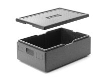 Isolierbehälter, HENDI, Kitchen Line, GN 1/1, 53L, Schwarz, 685x485x(H)260mm