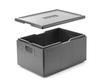 Isolierbehälter, HENDI, Kitchen Line, GN 1/1, 80L, Schwarz, 685x485x(H)360mm