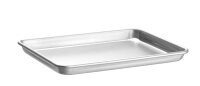 Backblech, HENDI, Silber, 330x242x(H)26mm, Rechteckig