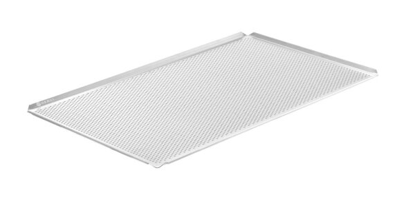 Blech, perforiert, 4 Ränder, HENDI, Silber, 600x400x(H)10mm, Rechteckig