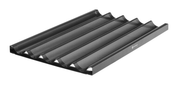 Baguette-Blech, HENDI, Schwarz, 600x400x(H)32mm