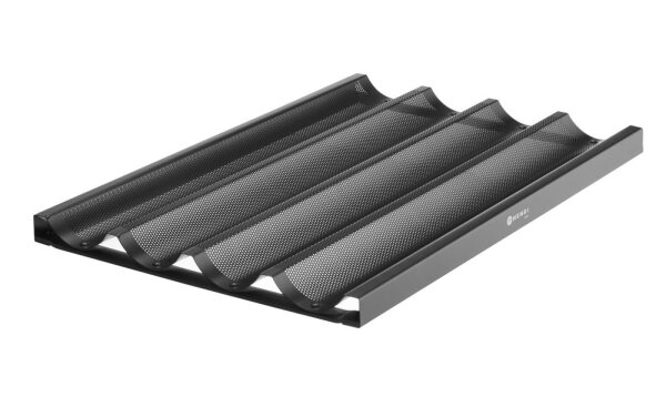 Baguette-Blech, HENDI, Schwarz, 600x400x(H)32mm