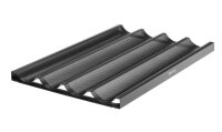 Baguette-Blech, HENDI, Schwarz, 600x400x(H)32mm