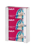 Handschuhspender, HENDI, 3 Boxen, Silber, 260x96x(H)390mm