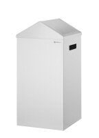 Mülleimer, HENDI, 60L, Silber, 350x350x(H)600mm