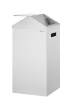 Mülleimer, HENDI, 80L, Silber, 350x350x(H)770mm