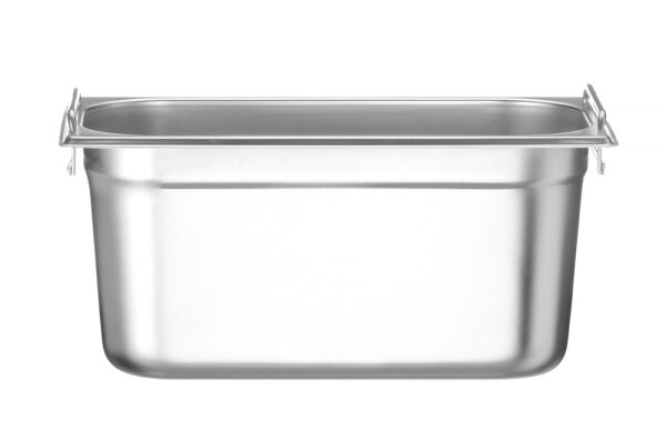 GN-Behälter 1/3, mit Fallgriffen, HENDI, Profi Line PLUS, GN 1/3, 5,7L, Silber, 325x176x(H)150mm