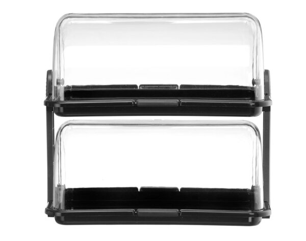 Rolltop-Display, HENDI, Schwarz, 475x325x(H)415mm, Rechteckig