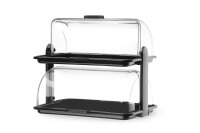 Rolltop-Display, HENDI, Schwarz, 475x325x(H)415mm, Rechteckig