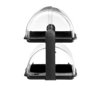 Rolltop-Display, HENDI, Schwarz, 475x325x(H)415mm, Rechteckig