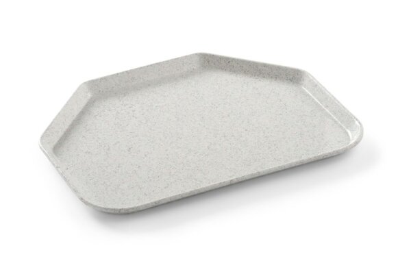 Tablett, trapezförmig , AmerBox, Granit, 455x355mm