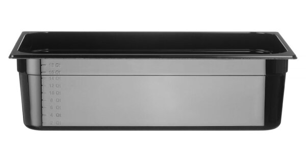 GN 1/1 Behälter COOL, HENDI, COOL, GN 1/1, 20L, Schwarz, 530x325x(H)150mm