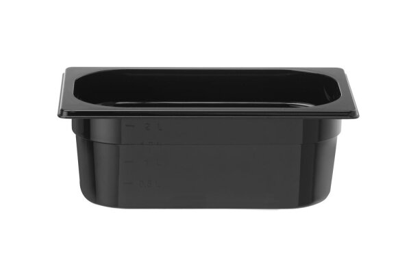 GN 1/4 Behälter COOL, HENDI, COOL, GN 1/4, 2,6L, Schwarz, 265x163x(H)100mm