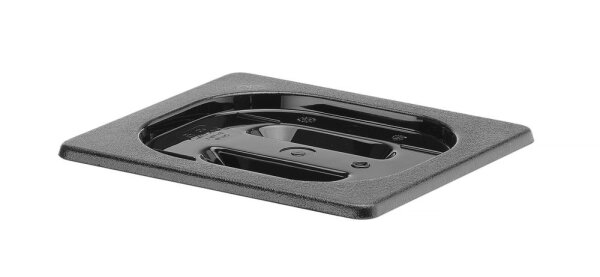 Deckel für GN Behälter COOL, HENDI, COOL, GN 1/6, Schwarz, 176x162mm