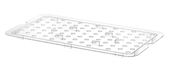 Abtropfblech für GN-Behälter COOL, HENDI, COOL, GN 1/1, Transparent, 530x325mm