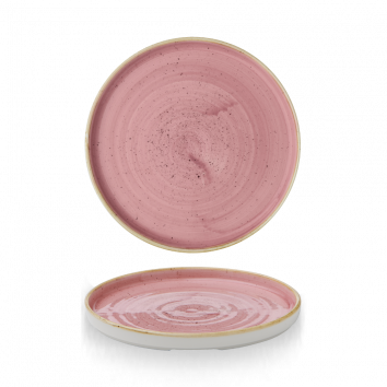 Churchill Stonecast Teller mit erhötem Rand 26 cm, Petal Pink