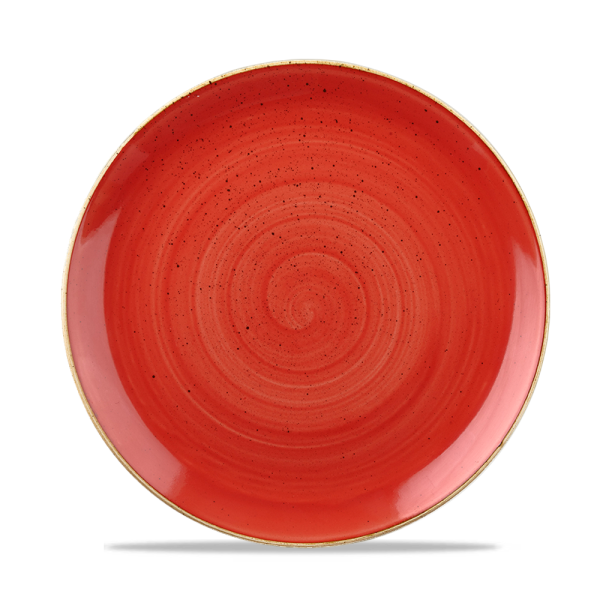 Churchill Stonecast Teller Coupe 21,7 cm, Berry Red