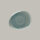 RAK Organic Flacher Teller L 27.9 cm / W 22.4 cm / Ht. 2.1 cm, Spot Sapphire Blue