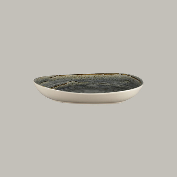 RAK Organic Tiefer Teller L 27.8 cm / W 22.7 cm / Ht. 5 cm / Cont. 98 cl, Spot Peridot Green