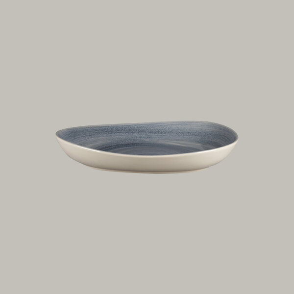 RAK Organic Tiefer Teller L 27.8 cm / W 22.7 cm / Ht. 5 cm / Cont. 98 cl, Spot Jade Blue