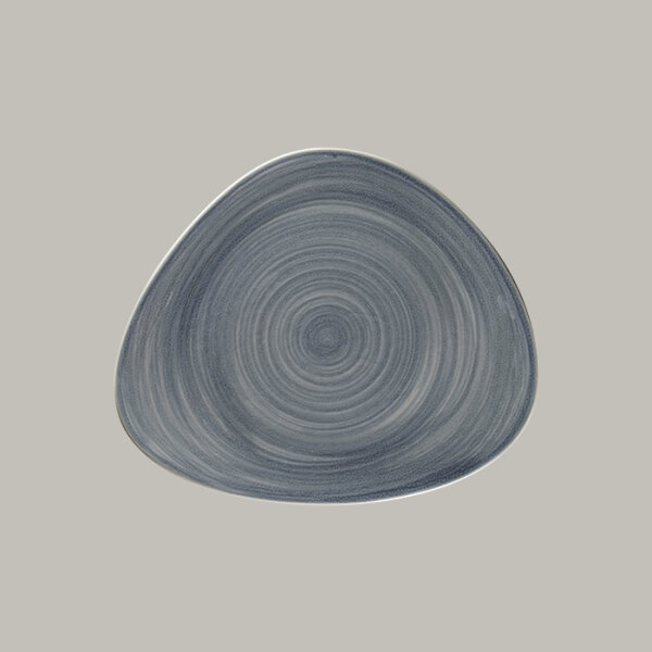 RAK Organic Flacher Teller L 31.4 cm / W 26.6 cm / Ht. 1.9 cm, Spot Jade Blue