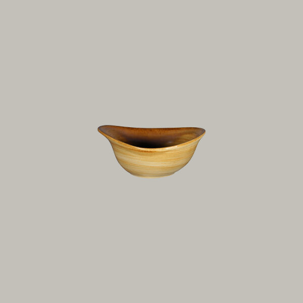 RAK Organic Bowl L 16 cm / W 12 cm / Ht. 7 cm / Cont. 31 cl, Spot Garnet Beige