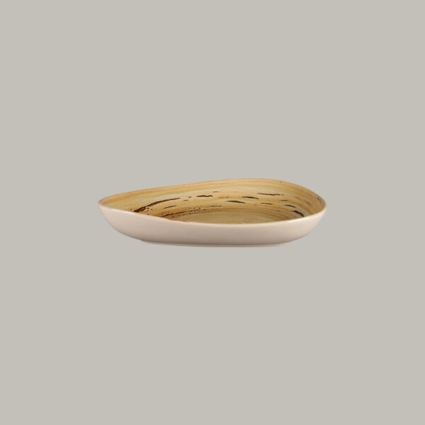 RAK Organic Tiefer Teller L 23.8 cm / W 19.6 cm / Ht. 4.4 cm / Cont. 63 cl, Spot Garnet Beige