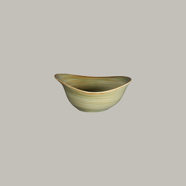 RAK Organic Bowl L 18.5 cm / W 14.5 cm / Ht. 8 cm / Cont. 52 cl, Spot Emerald Green
