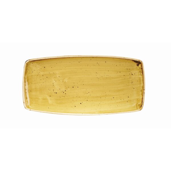 Churchill Stonecast Platte rechteckig 29,5 x 14 cm, Mustard