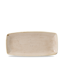 Churchill Stonecast Platte rechteckig 29,5 x 14 cm, Nutmeg Cream